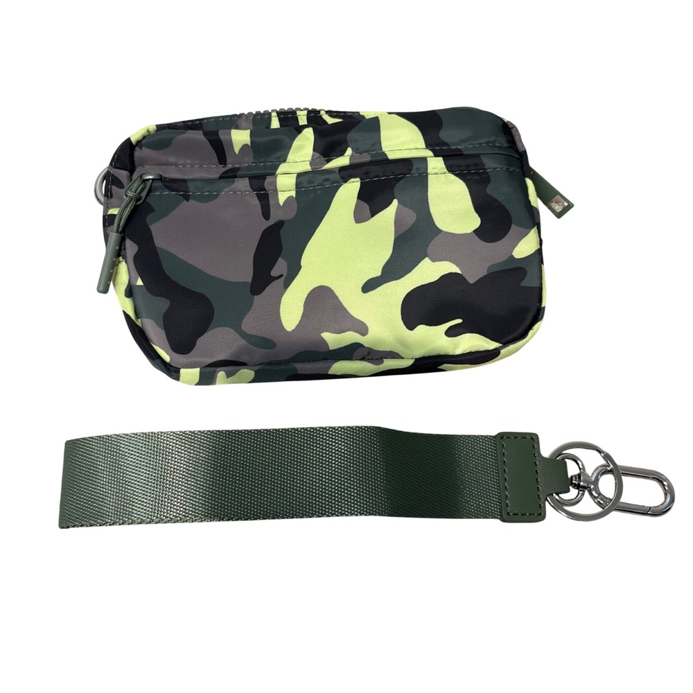 I&R Camouflage Utility Pouch Unisex Small Green Neon Camo Wristlet Wallet